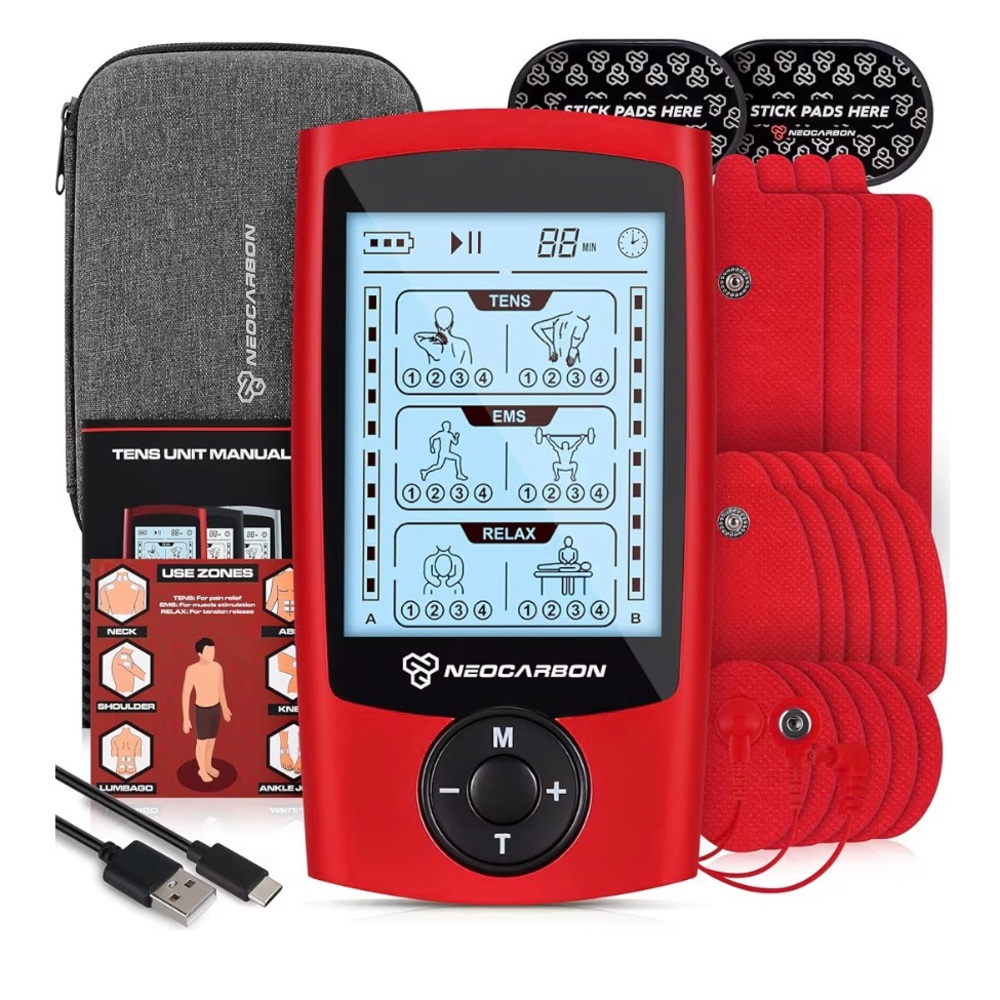 Neocarbon Red TENS EMS Device